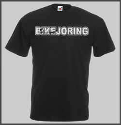 Bike Joring Text T Shirt